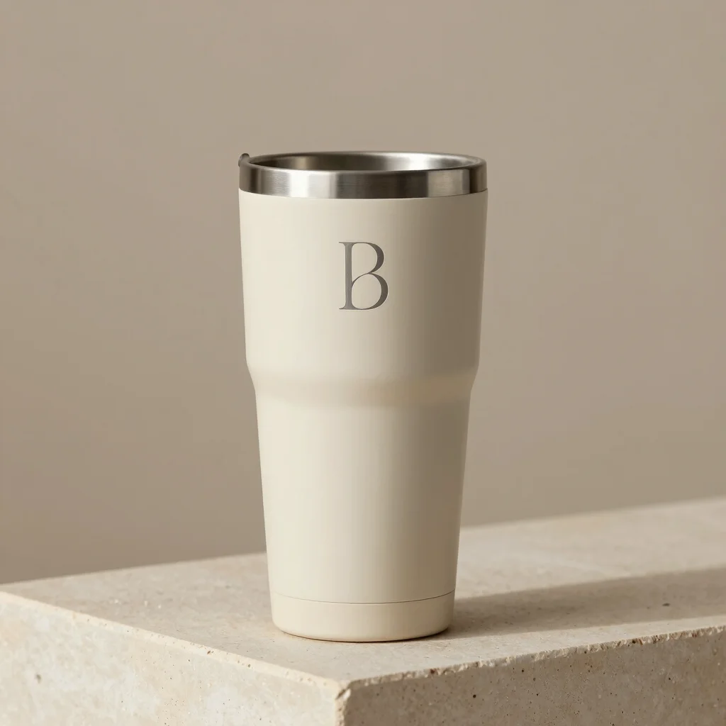 Custom Initial Stainless Steel Tumbler